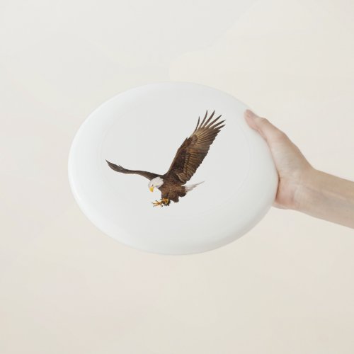 American Bald Eagle Flying Frisbee