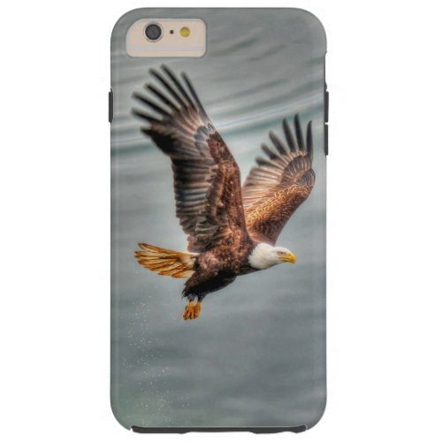 American Bald Eagle Flying Over Ocean Tough iPhone 6 Plus Case