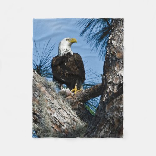 American Bald Eagle  Ft Myers Florida Fleece Blanket