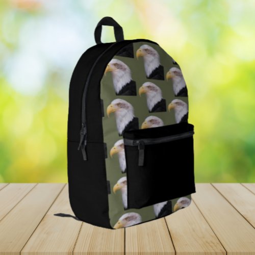 American Bald Eagle Head Pattern Printed Backpack