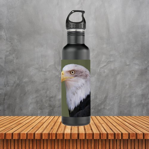 American Bald Eagle Head Stainless Steel Water Bottle