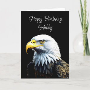 American Bald Eagle Husband's Birthday  Card
