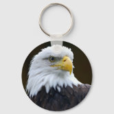 American Bald Eagle Flag USA Patriotic Floating Foam Keychain