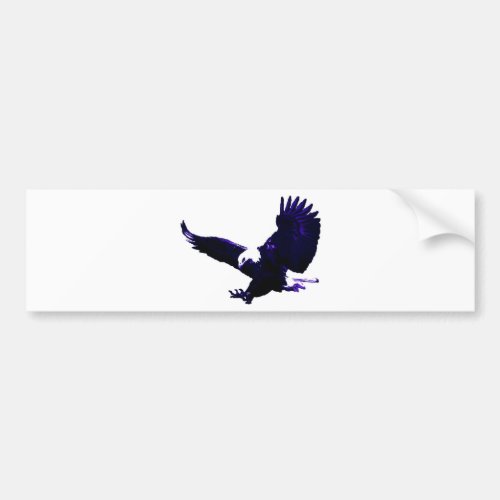 American Bald Eagle Landing Bumper Sticker