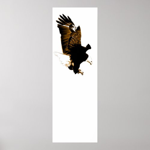 American Bald Eagle Landing Poster
