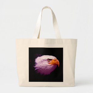 American Bald Eagle Large Tote Bag