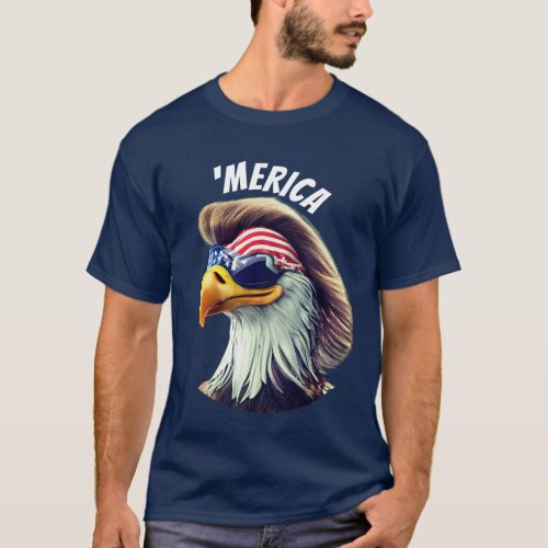 American Bald Eagle _ Merica T_Shirt