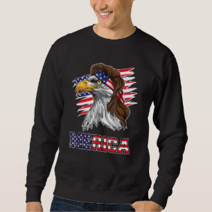American Bald Eagle Mullet 4th Of July Funny Usa P Sweatshirt