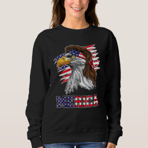 American Bald Eagle Mullet 4th Of July Funny Usa P Sweatshirt