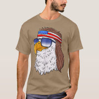 American Bald Eagle Mullet 4th Of July Funny USA P