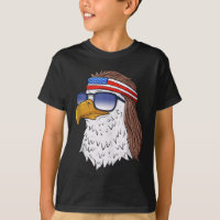 American Bald Eagle Mullet 4th Of July Funny USA P