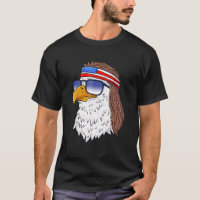 American Bald Eagle Mullet 4th Of July Funny Usa P