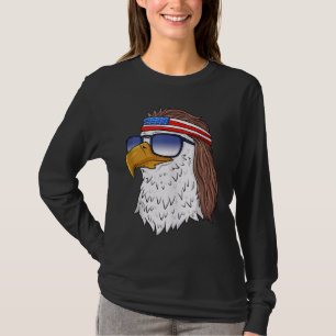 American Bald Eagle Mullet 4th Of July Funny USA P T-Shirt