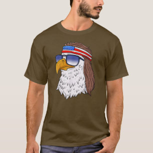 American Bald Eagle Mullet 4th Of July Funny USA T-Shirt