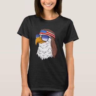 American Bald Eagle Mullet 4th Of July Usa Patrio T-Shirt