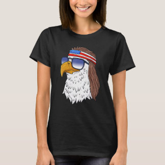 American Bald Eagle Mullet 4th Of July Usa Patrio T-Shirt