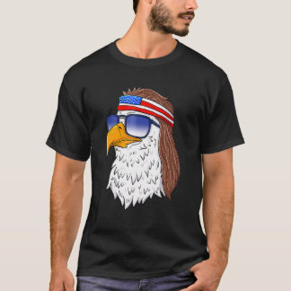 American Bald Eagle Mullet 4th Of July Usa Patrio T-Shirt