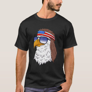 American Bald Eagle Mullet 4th Of July Usa Patrio T-Shirt