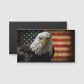 American Bald Eagle on Grunge Flag (Front/Back)