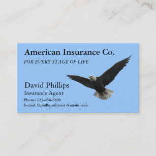 American Bald Eagle Patriotic Business Card