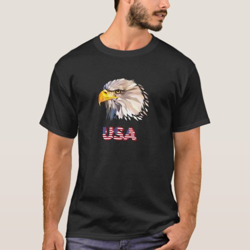 American Bald Eagle  Patriotic Symbol Usa T_Shirt