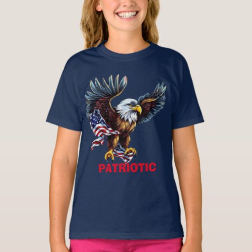American bald eagle patriotic T_Shirt