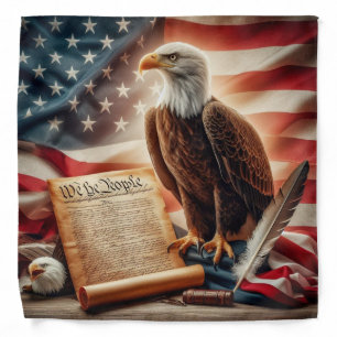 American Bald Eagle Patriotism Bandana