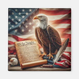 American Bald Eagle Patriotism Magnet