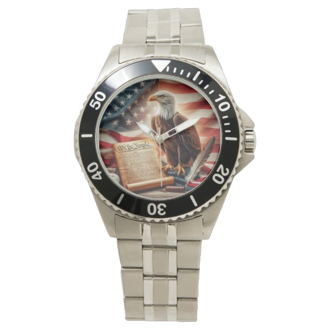American Bald Eagle Patriotism Watch (Front)