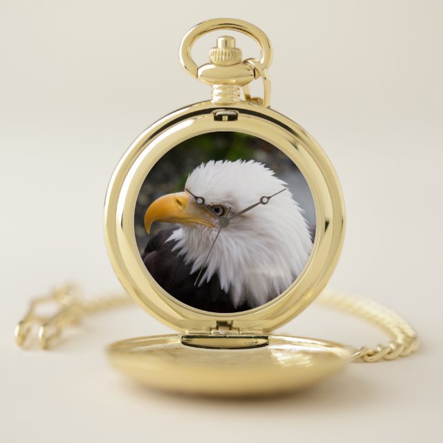 American Bald Eagle Pocket Watch (Inside)