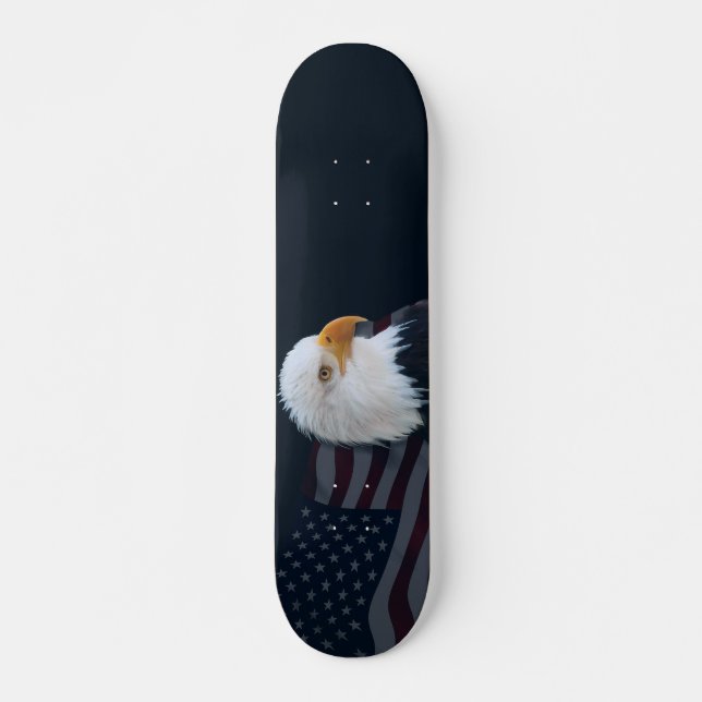 American bald eagle skateboard deck (Front)