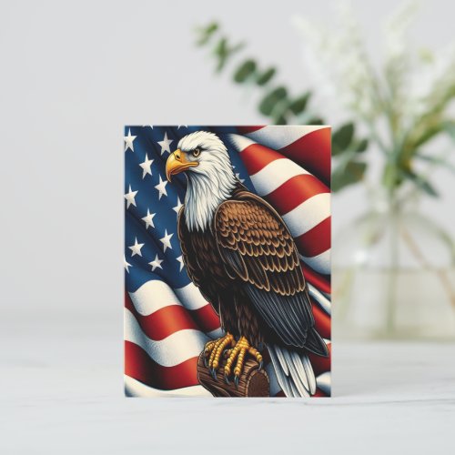 American Bald Eagle Soaring Postcard