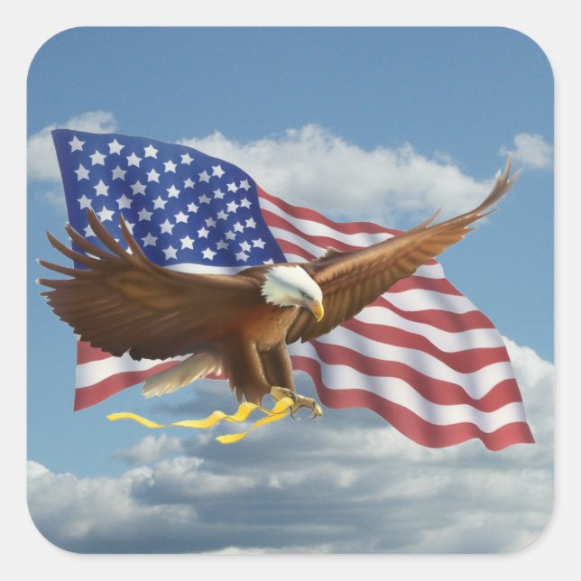 American Bald Eagle Sticker (Front)