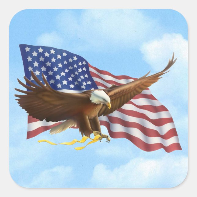 American Bald Eagle Sticker (Front)