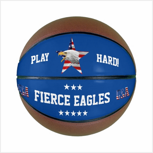American Bald Eagle, The USA Flag, Basketball Ball