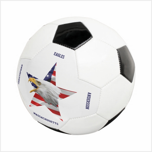American Bald Eagle, The USA Flag, Soccer Ball