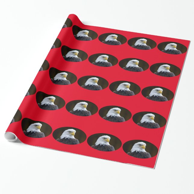 American Bald Eagle Wrapping Paper (Unrolled)