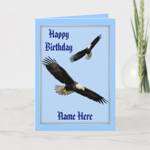American Bald Eagles Birthday Card