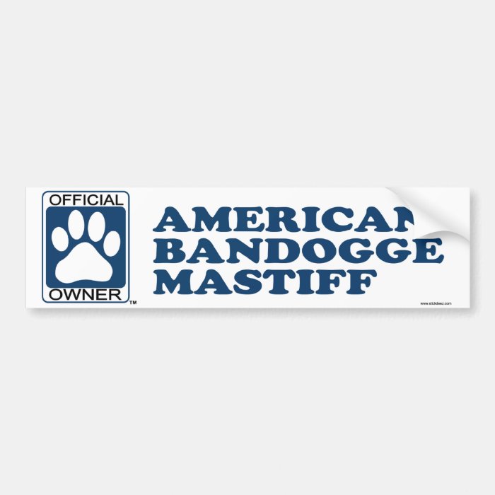 American Bandogge Mastiff Blue Bumper Stickers