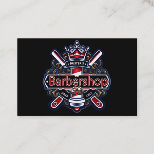 American Barber Personalize Business Card