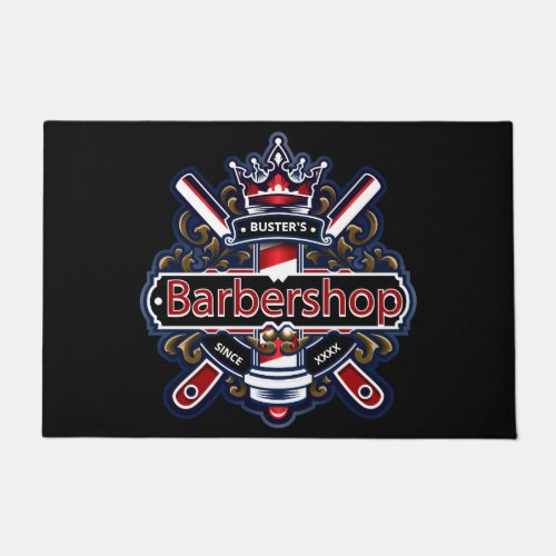 American Barber Personalize  Doormat