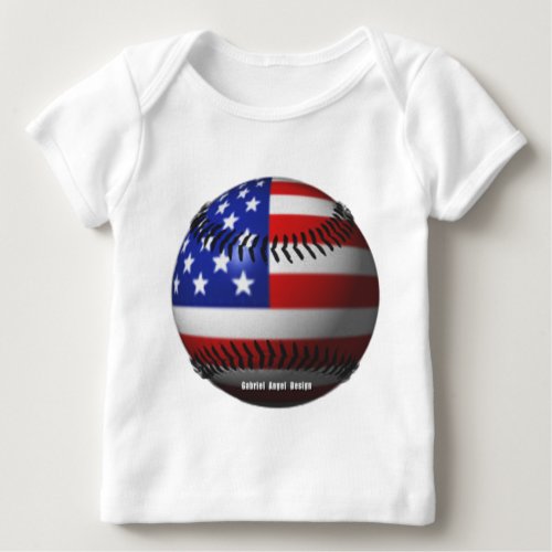 American Baseball Baby T-Shirt American Baseball Baby T_Shirt