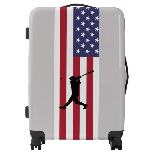 American Baseball Batter Player Luggage (Front)