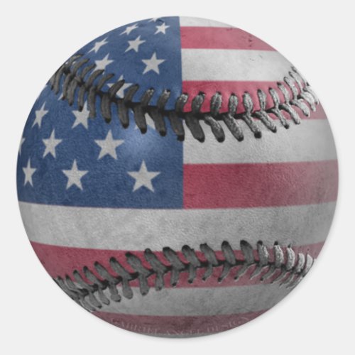 American Baseball Classic Round Sticker American Baseball Classic Round Sticker