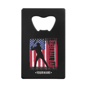 American Baseball Dad Credit Card Bottle Opener
