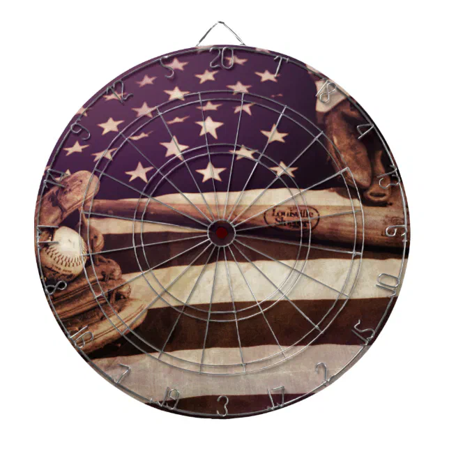 American Baseball Dart Board Zazzle