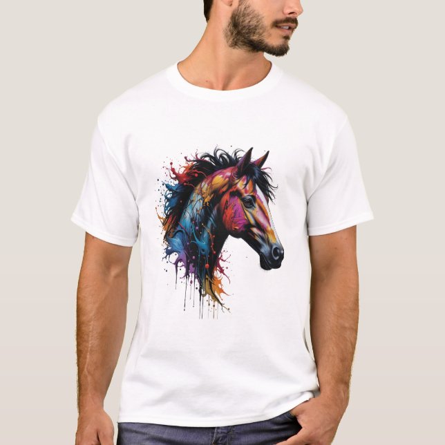 American Bashkir Curly Horse T-Shirt (Front)