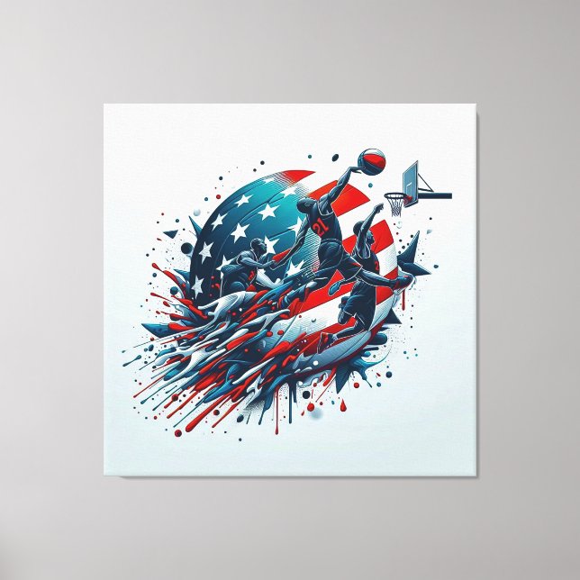 American Basketball - Acrylic Wall Art  (Front)