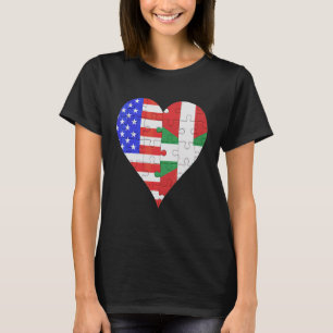 American Basque Flag Heart T-Shirt