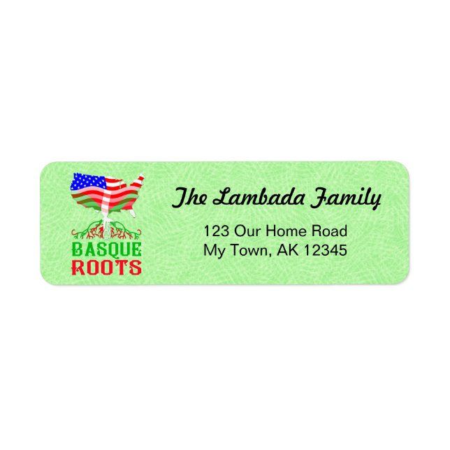 American Basque Roots Address Labels (Front)
